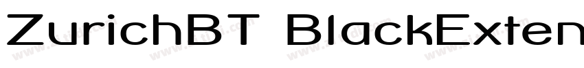 ZurichBT BlackExtend字体转换